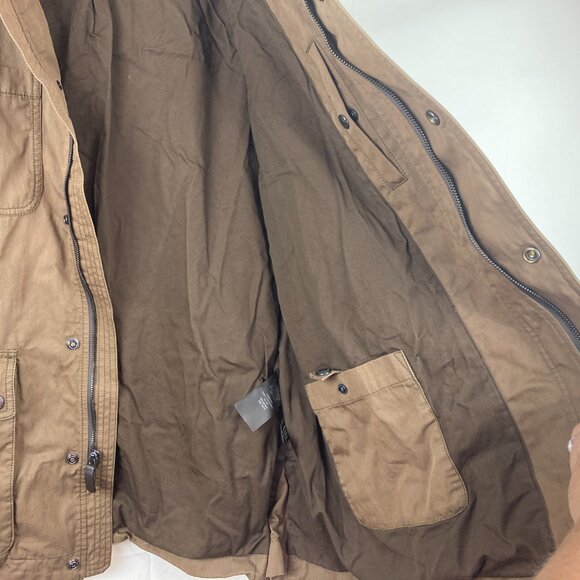 COACH Designer Men XXL Brown Lined Chore Barn Field Ranch Coat Jacket - Picture 4 of 7